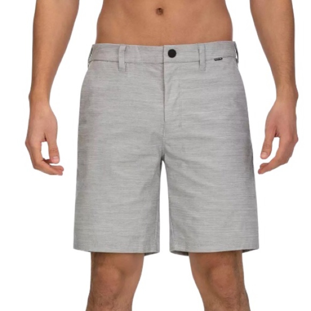 Hurley Men's DRI Breathe Cotton Blend Wolf Grey 19” Shorts Size 38
